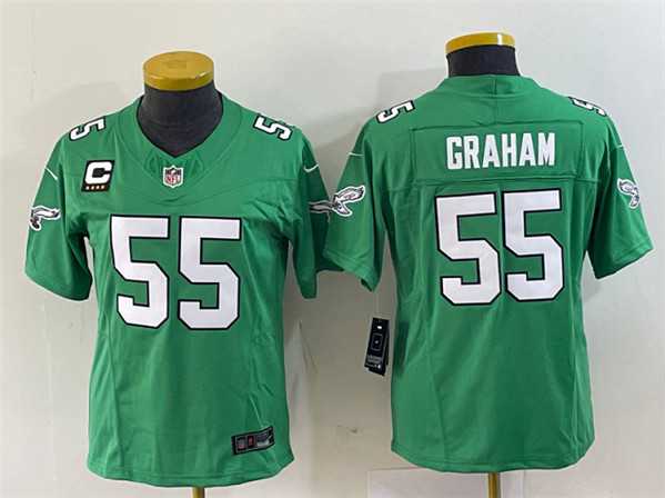 Youth Philadelphia Eagles #55 Brandon Graham Green 2023 F.U.S.E. With C Patch Stitched Football Jersey,We sell and wholesale Youth Philadelphia Eagles #55 Brandon Graham Green 2023 F.U.S.E. With C Patch Stitched Football Jersey on line form chian!